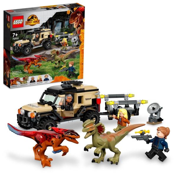 LEGO® Jurassic World: Pyroraptor és Dilophosaurus szállítás 76951