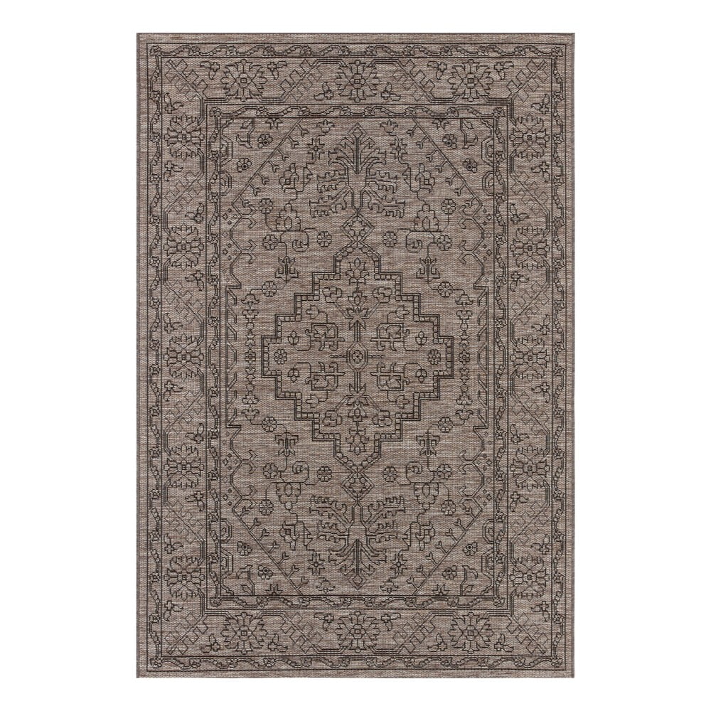 Tyros szürke-barna kültéri szőnyeg, 140 x 200 cm - NORTHRUGS