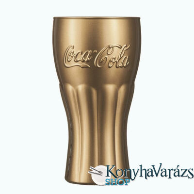 Coca-Cola Mirror Gold 37cl üditős pohár