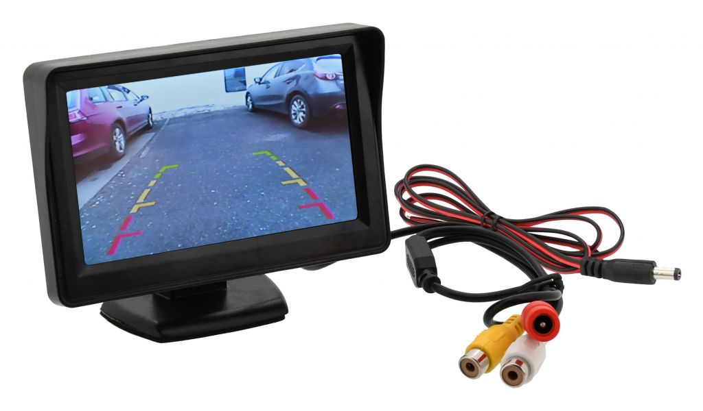 COMPASS LCD kijelző állvánnyal parkolókamera számára