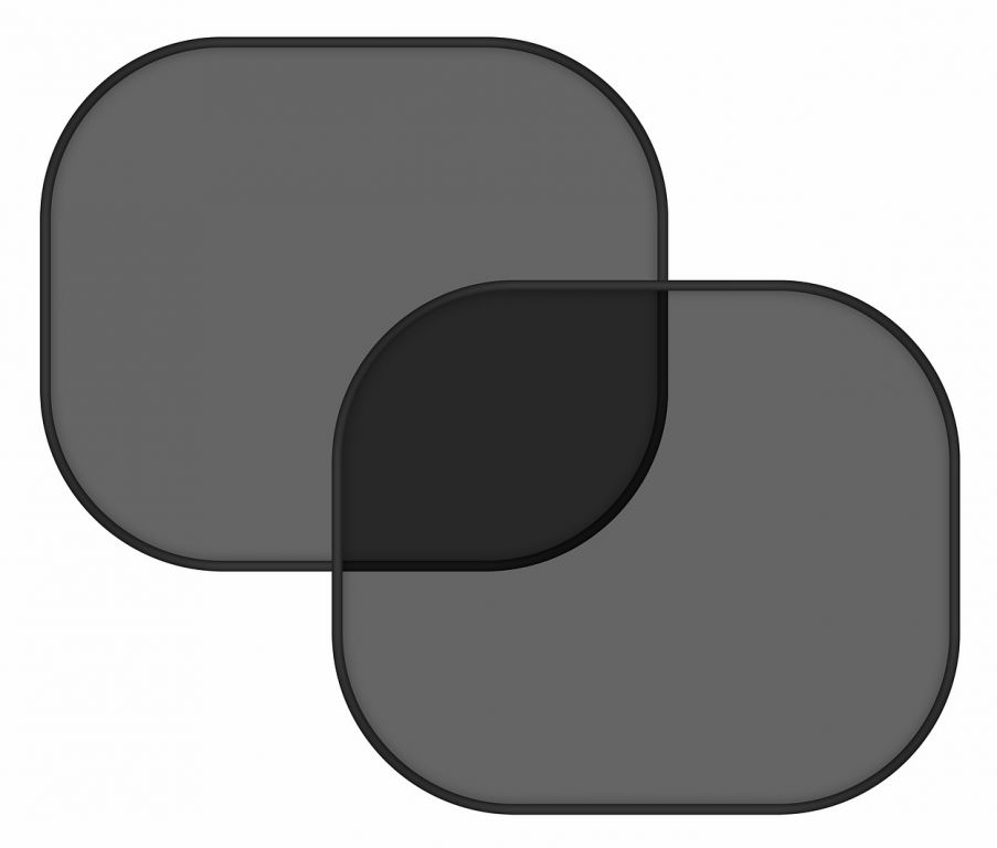 COMPASS Napellenzőoldalsó ablakra fekete 2 tapadókorong
