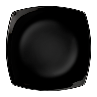 ECLISSI NERO lapos tányér(fekete) -BORMIOLI