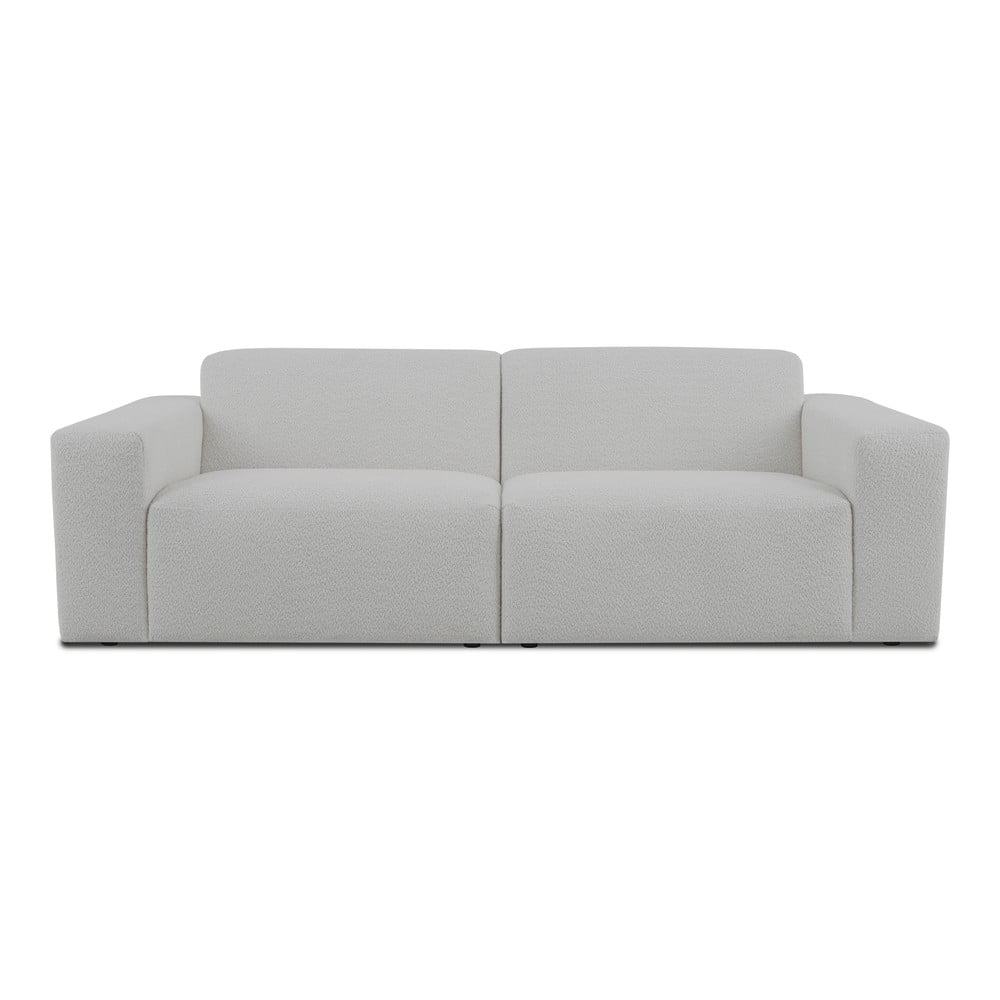 Fehér buklé kanapé 228 cm Roxy – Scandic