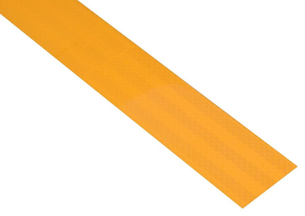 Öntapadó fényvisszaverő szalag 1 m x 5 cm sárga