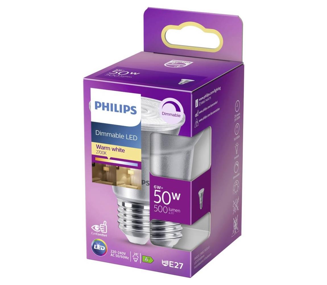 Philips LED Dimmelhető izzó Philips E27/6W/230V 2700K 