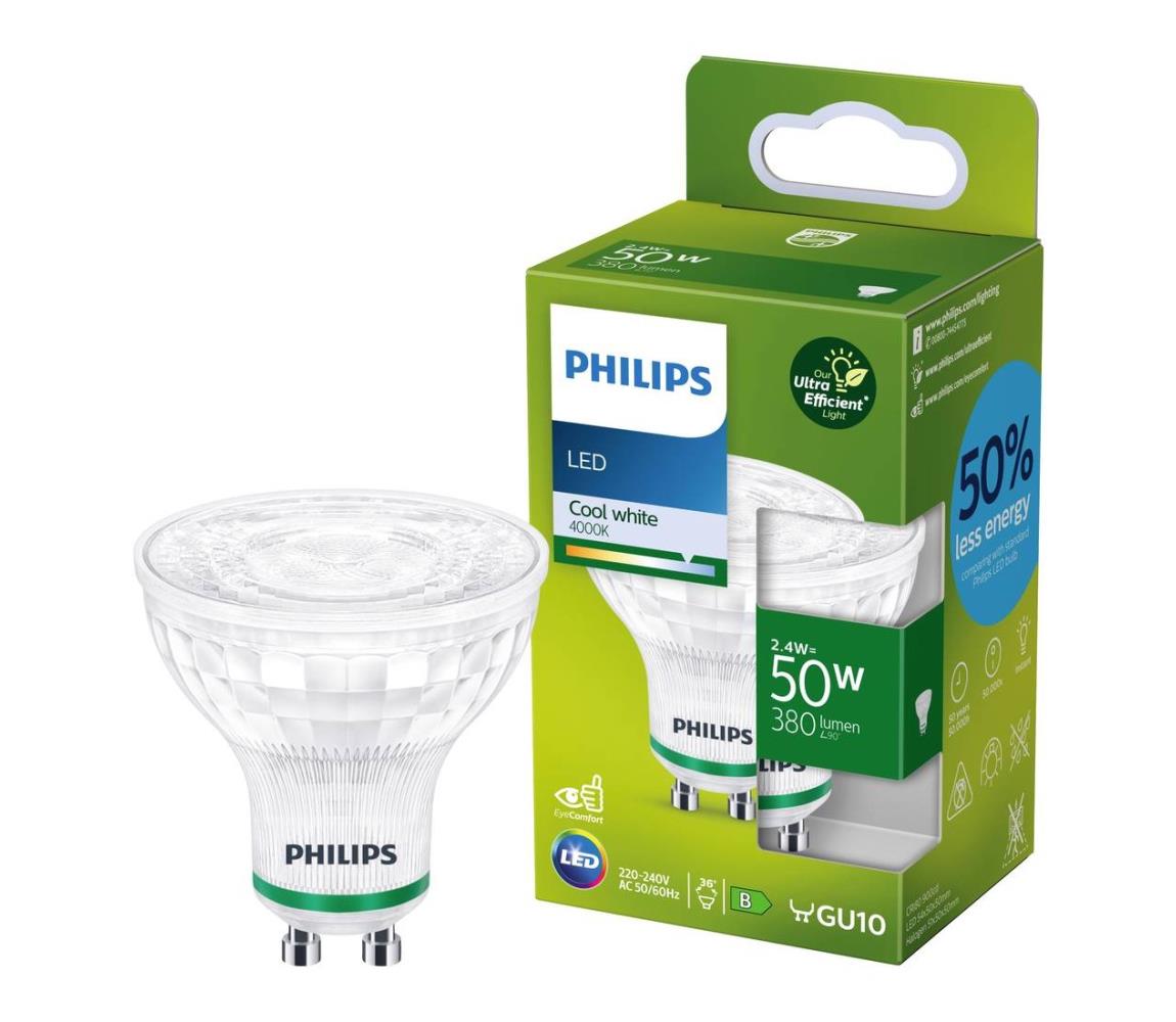 Philips LED Izzó Philips GU10/2,4W/230V 4000K 