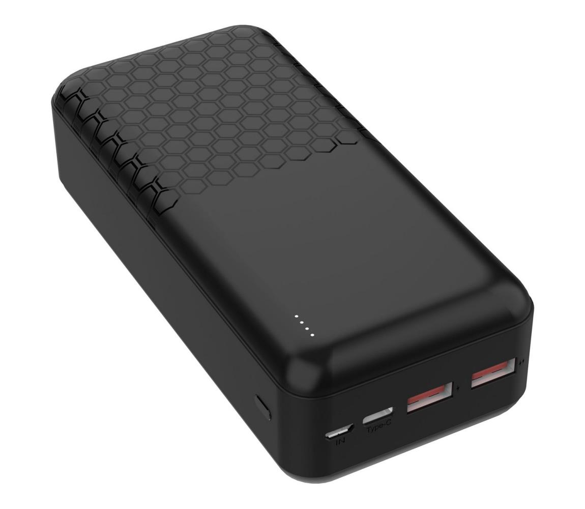  Power Bank Power Delivery 30000 mAh/22,5W/3,7V fekete 