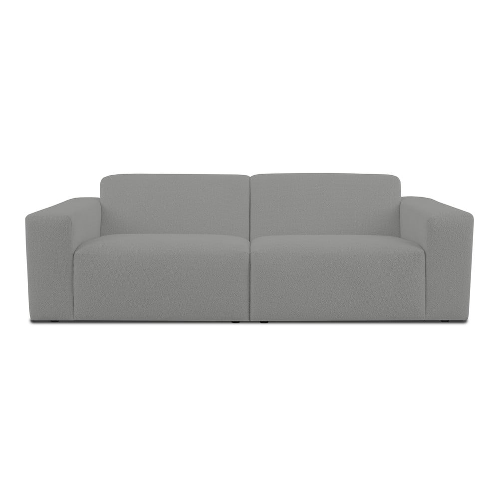 Szürke buklé kanapé 228 cm Roxy – Scandic