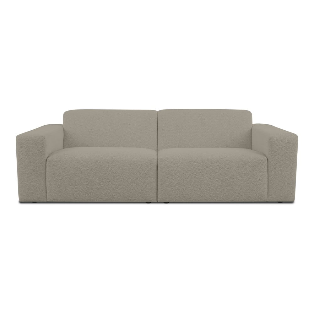 Világosbarna buklé kanapé 228 cm Roxy – Scandic
