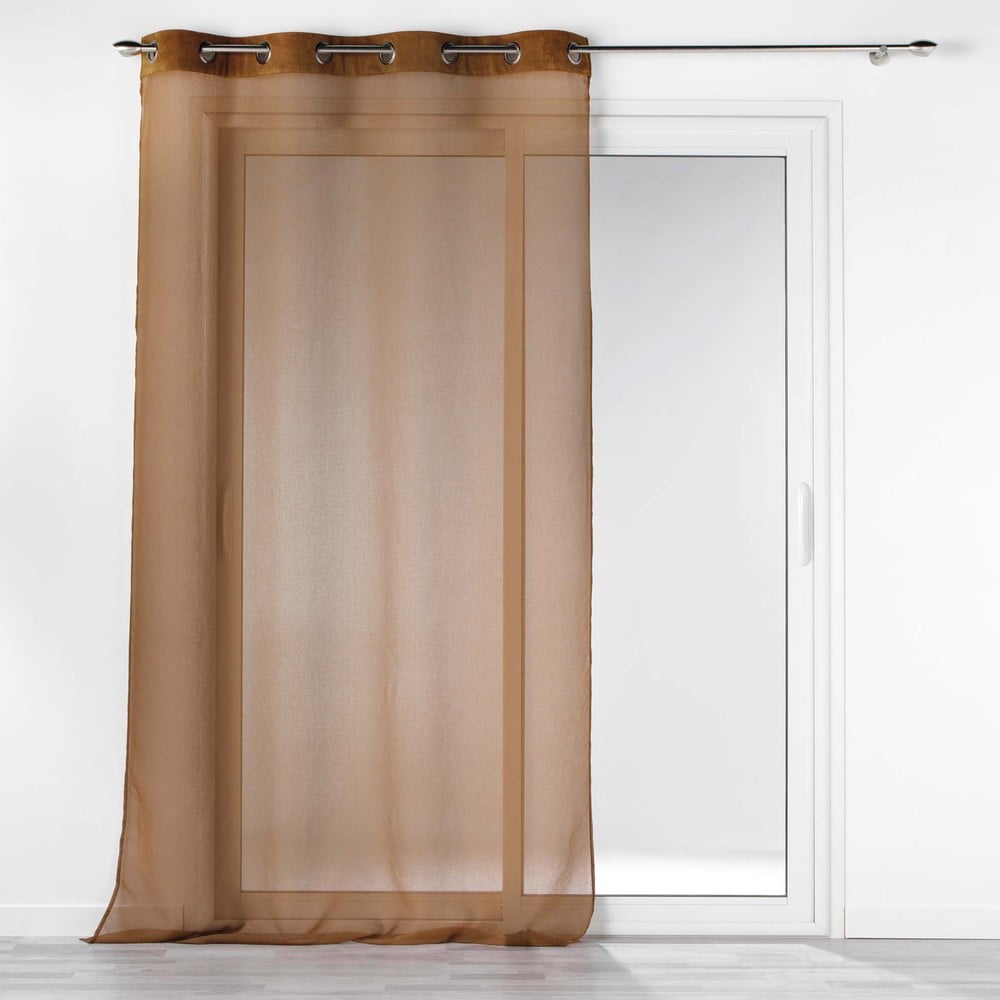 Barna átlátszó függöny 140x240 cm Casual – douceur d'intérieur