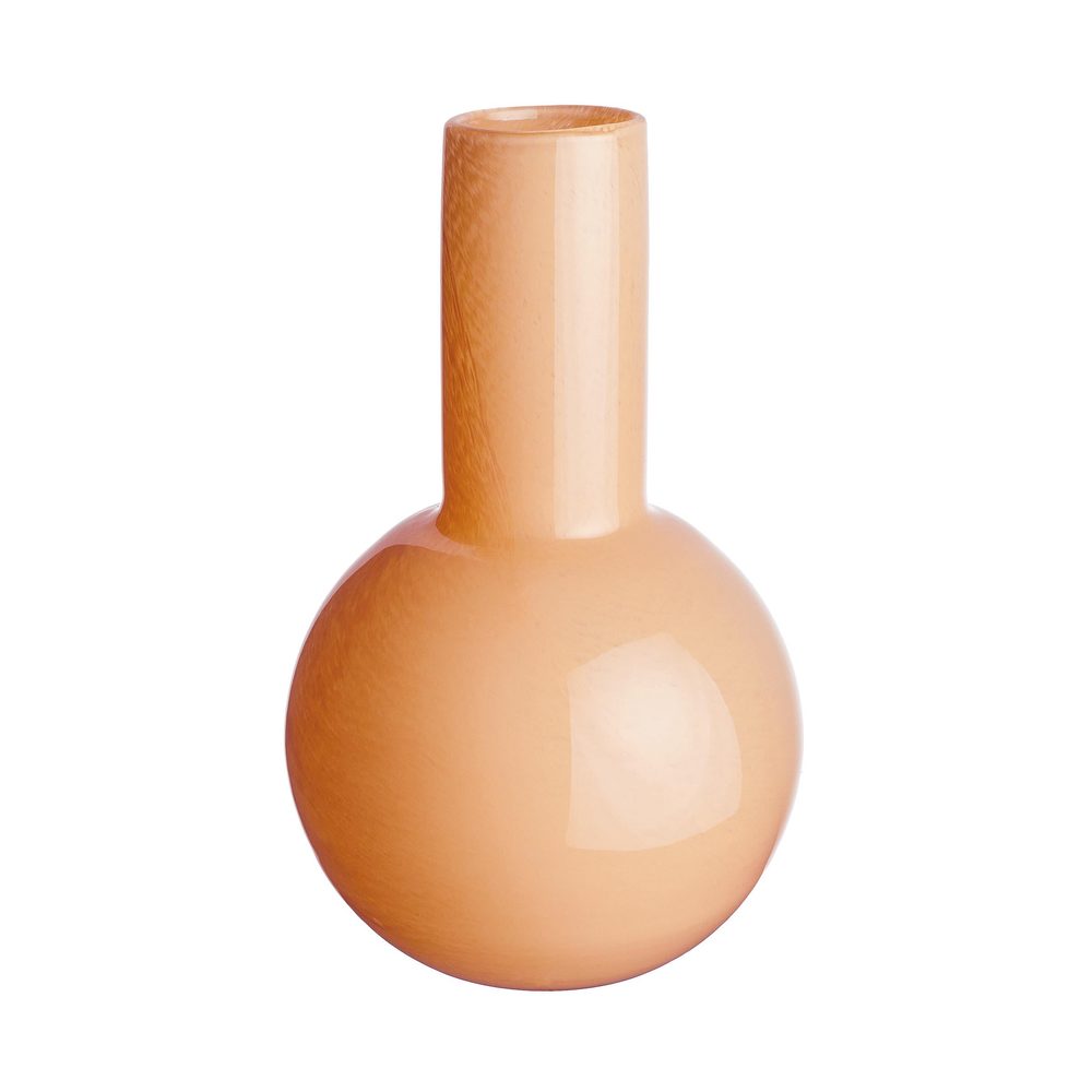 CANDY üveg váza, barack szín 30cm