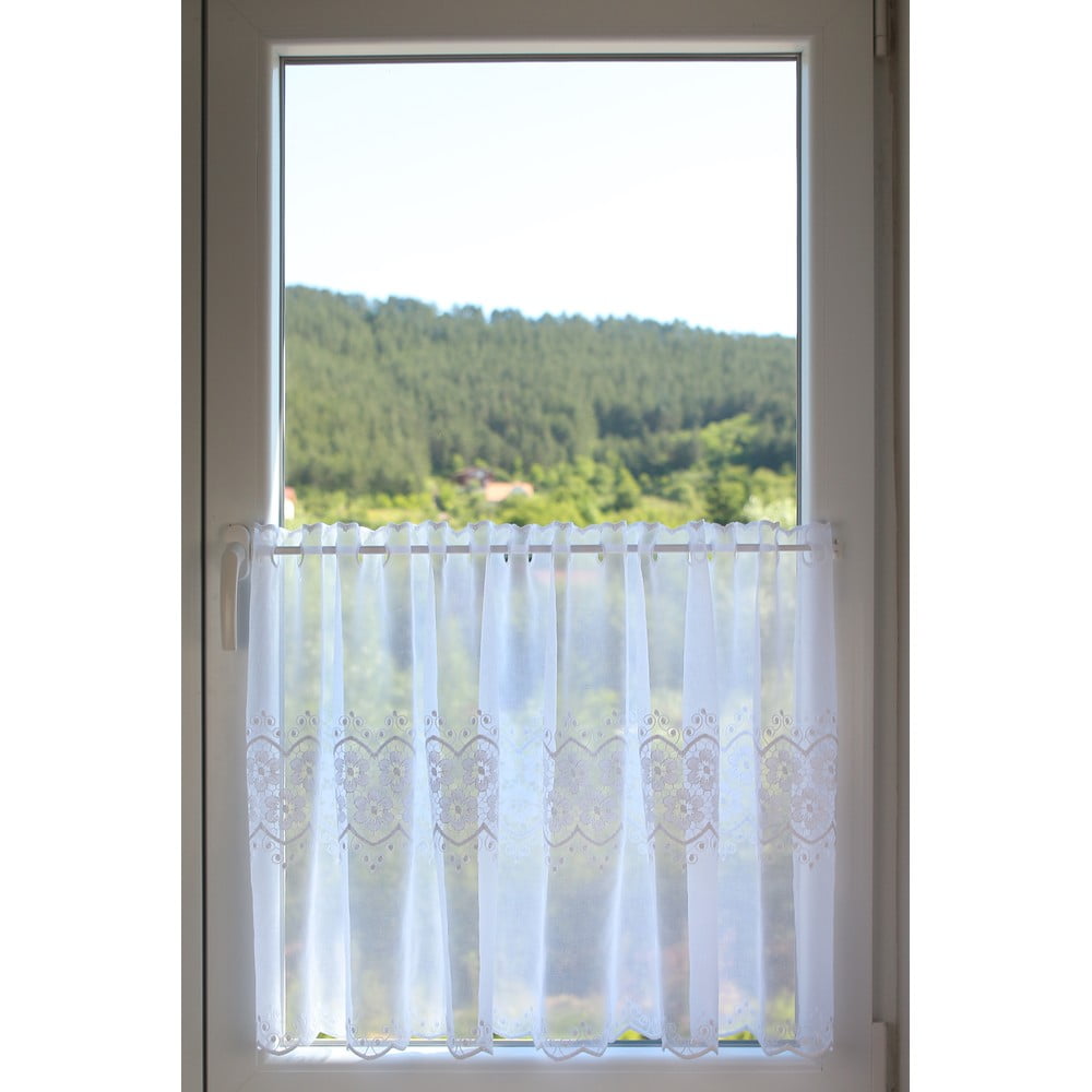 Fehér átlátszó függöny 150x60 cm Channel – Mendola Fabrics