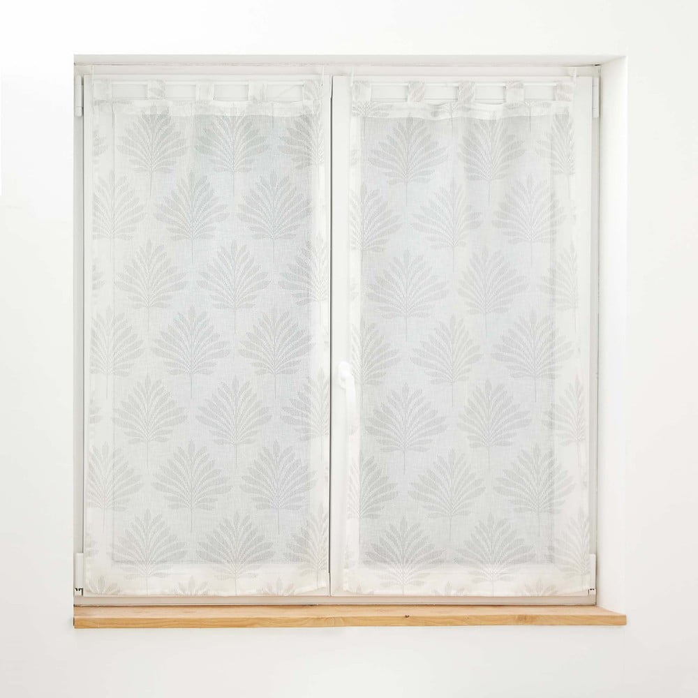 Fehér átlátszó függöny szett 2 db-os 60x120 cm Levita – douceur d'intérieur