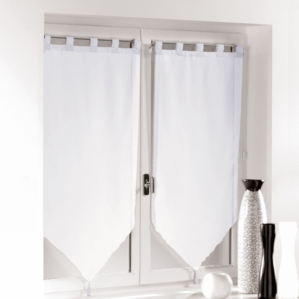 Fehér átlátszó függöny szett 2 db-os 60x120 cm Voiline – douceur d'intérieur