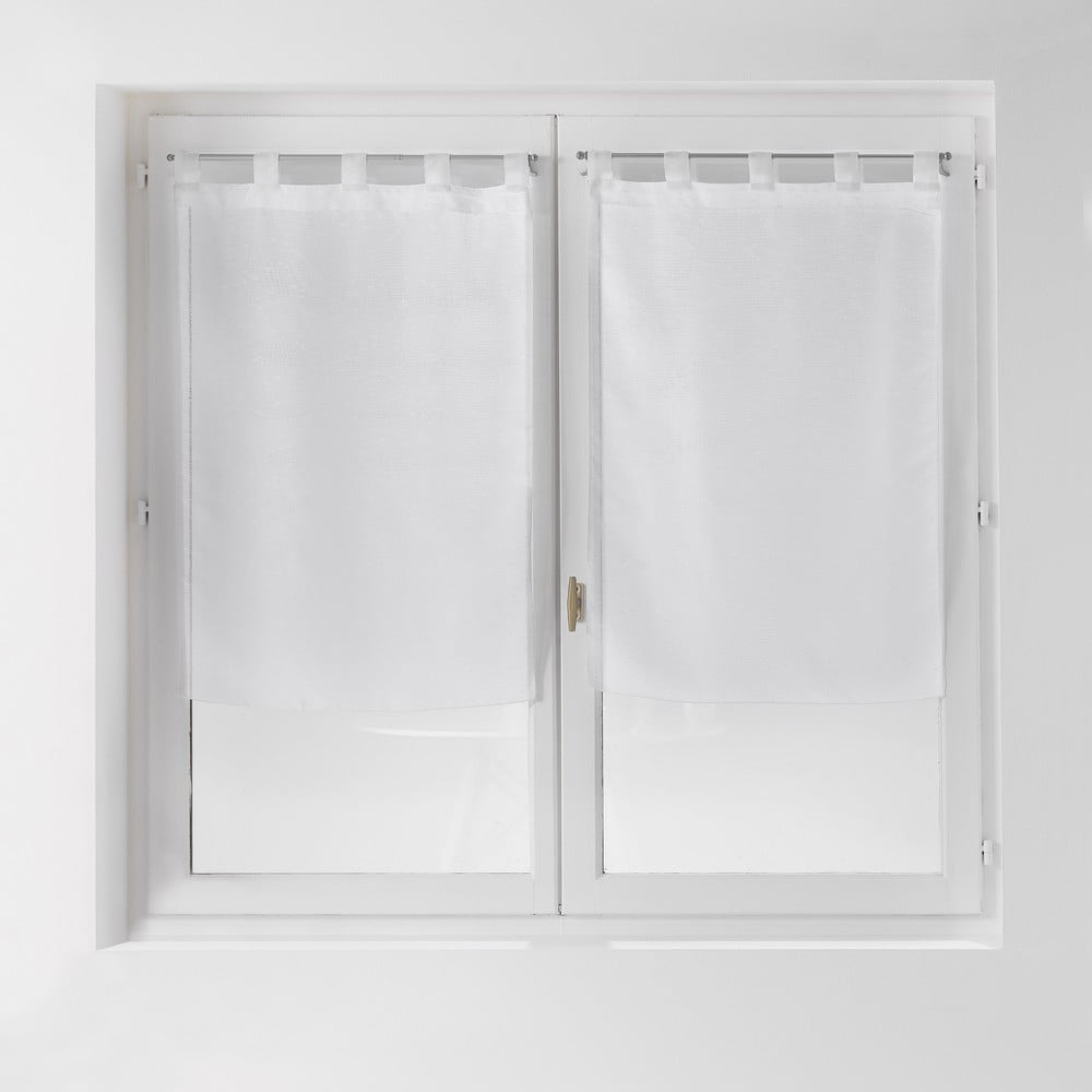 Fehér átlátszó függöny szett 2 db-os 60x90 cm Dandy – douceur d'intérieur