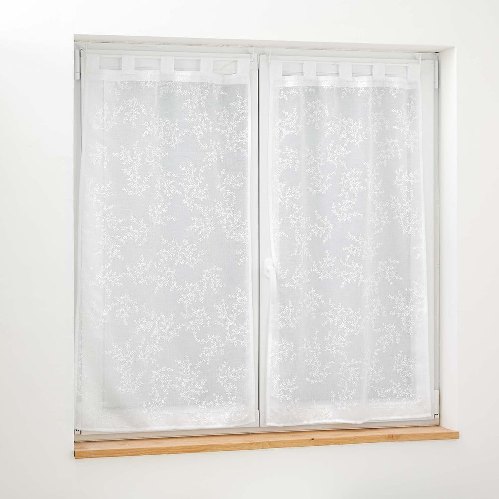 Fehér átlátszó függöny szett 2 db-os 60x90 cm Karla – douceur d'intérieur