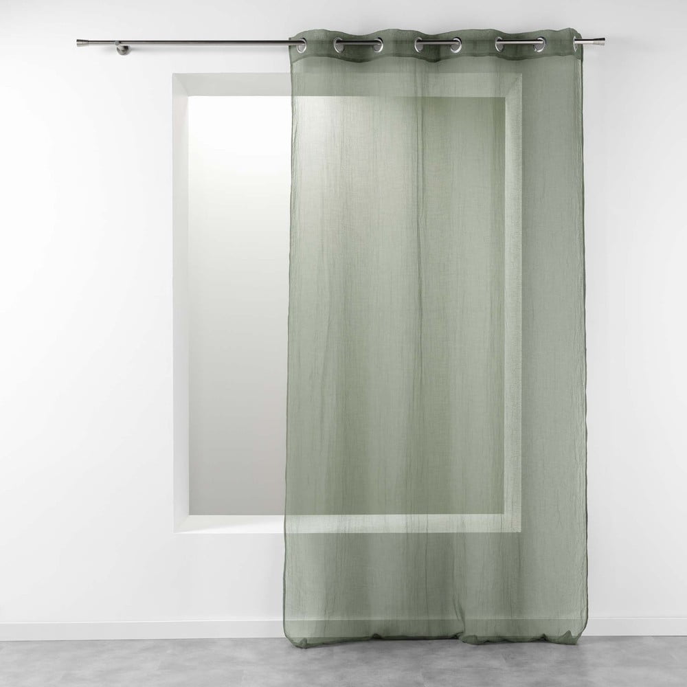 Khaki átlátszó függöny 140x240 cm Telma – douceur d'intérieur