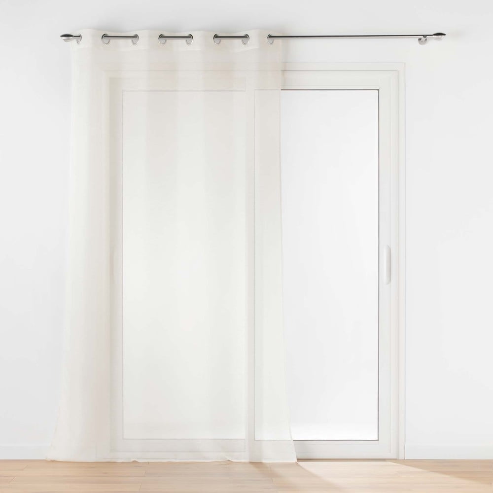 Krémszínű átlátszó függöny 140x240 cm Lissea – douceur d'intérieur