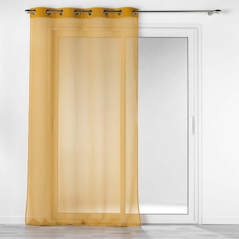 Sárga átlátszó függöny 140x240 cm Casual – douceur d'intérieur