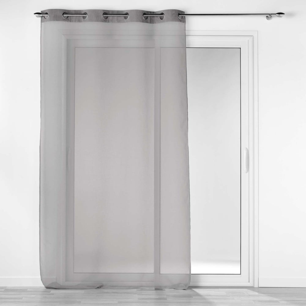 Szürke átlátszó függöny 140x240 cm Casual – douceur d'intérieur