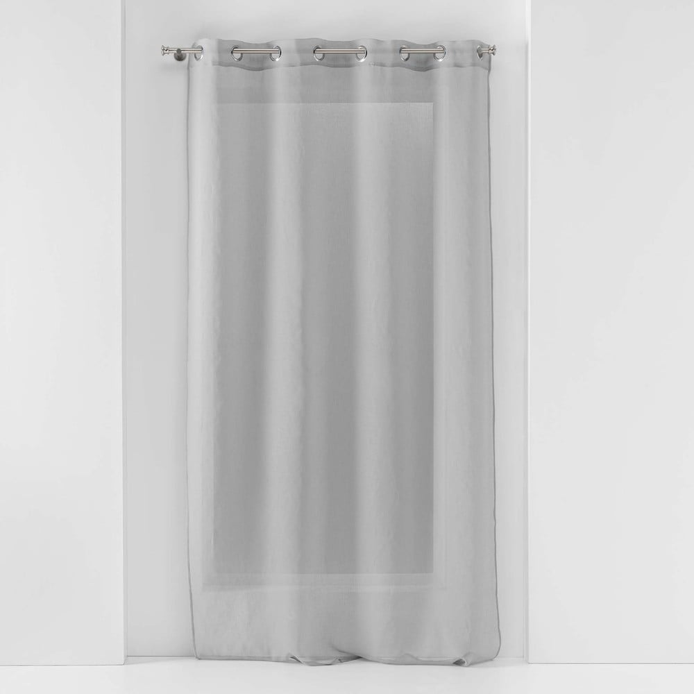 Szürke átlátszó függöny 140x240 cm Sandra – douceur d'intérieur