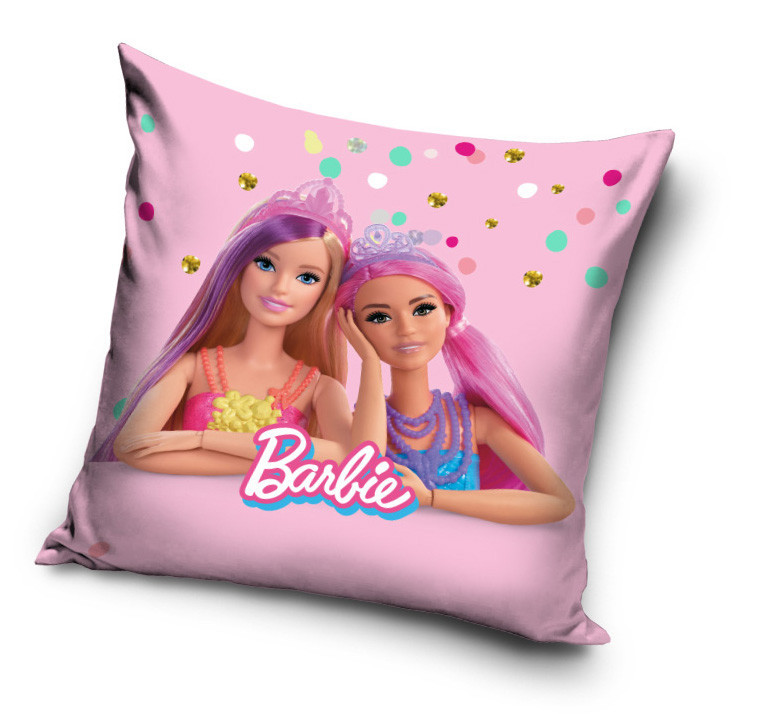 Barbie Friends párnahuzat 40x40 cm Velúr