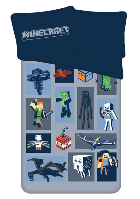 Minecraft Emblematic ágyneműhuzat 140×200cm, 70×90 cm microfibre