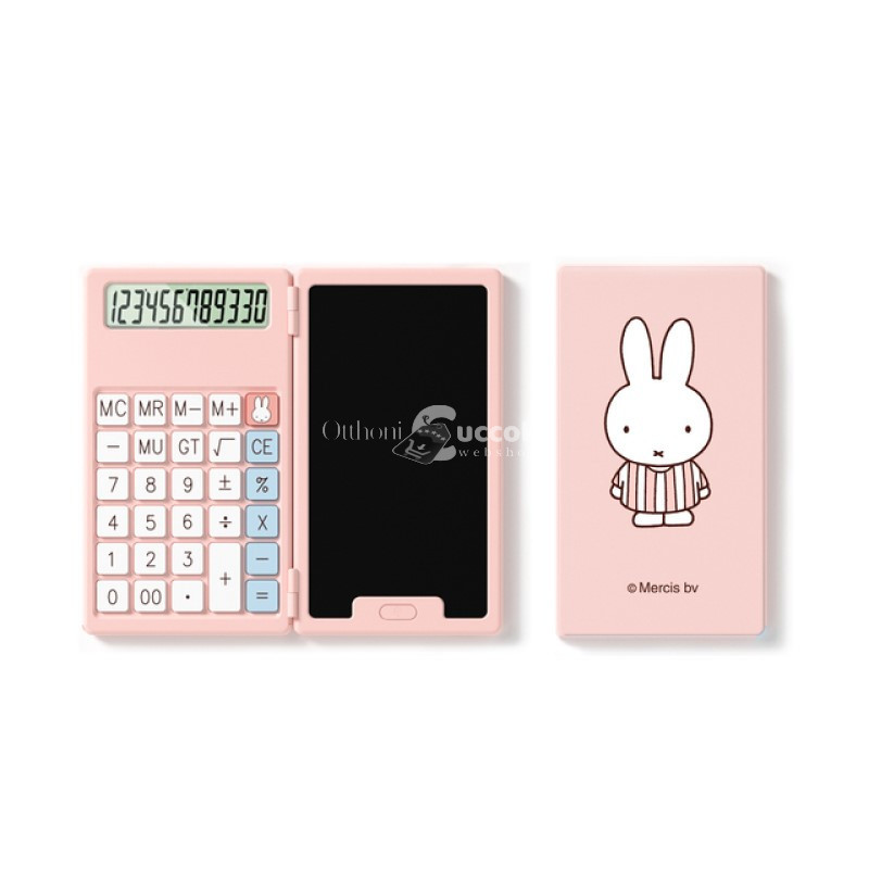 Összecsukható számológép írótáblával - - Rózsaszín
