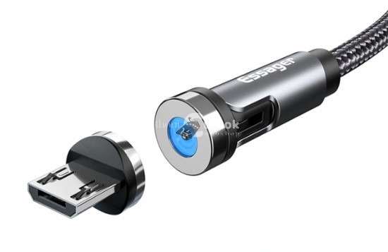 Forgatható mágneses gyorstöltőkábel - Forgatható mágneses töltőkábel - micro USB