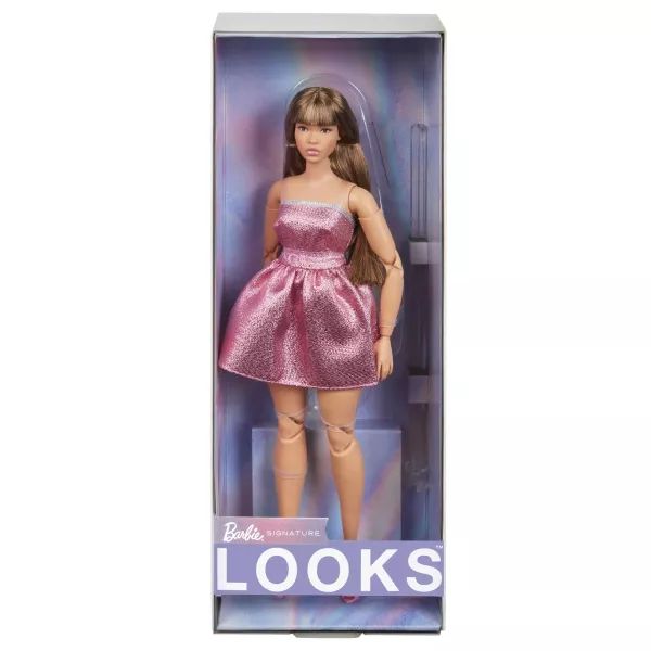 Barbie Looks: Pasztell kollekció - Barbie baba pink ruhában
