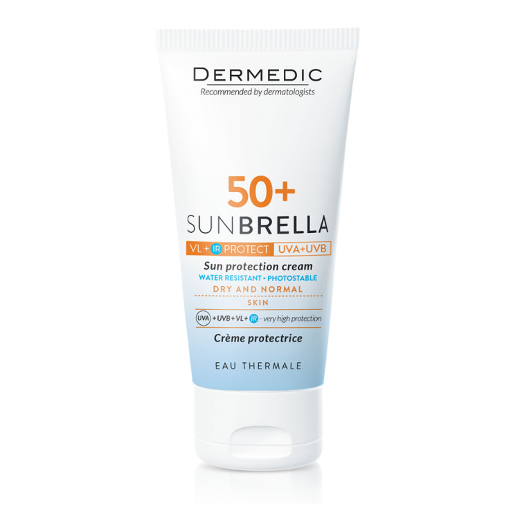 DERMEDIC Sunbrella fényvédő arckrém SPF50+ száraz/normál bőrre (50ml)