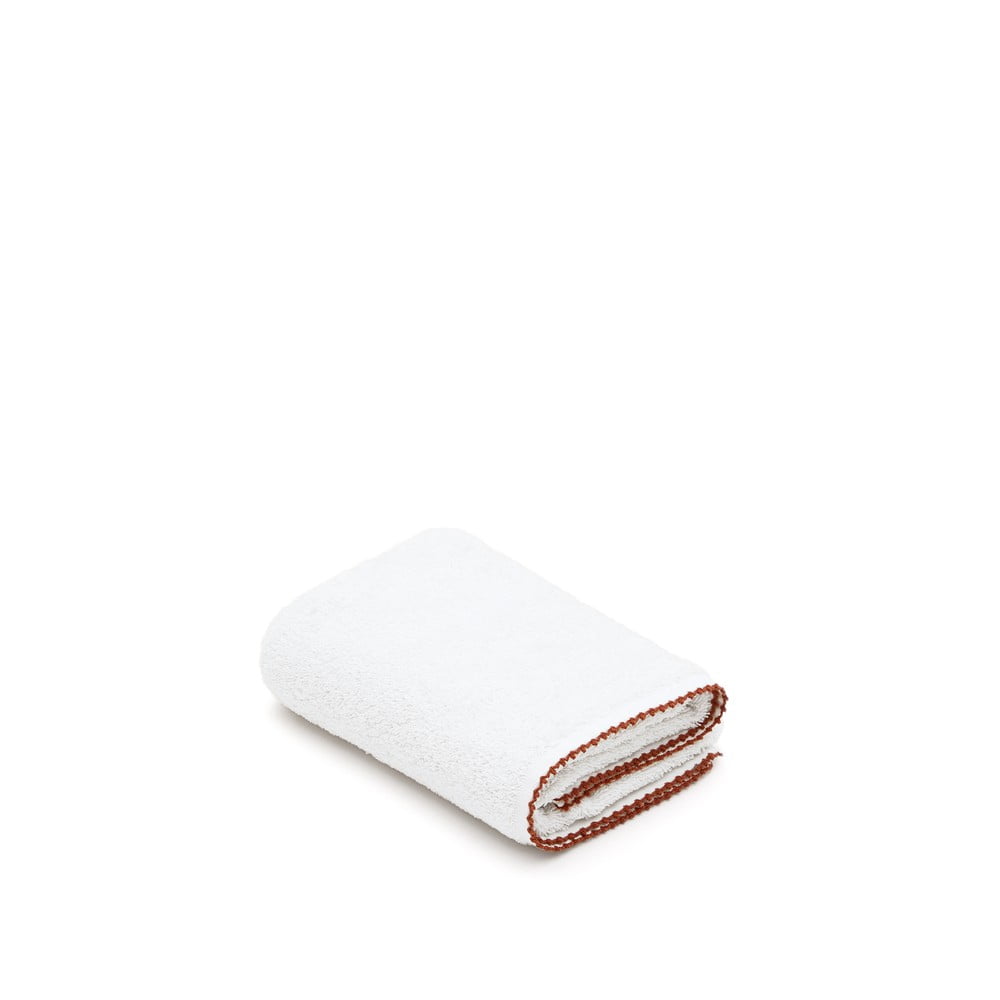 Fehér frottír pamut törölköző 30x50 cm Sinami – Kave Home
