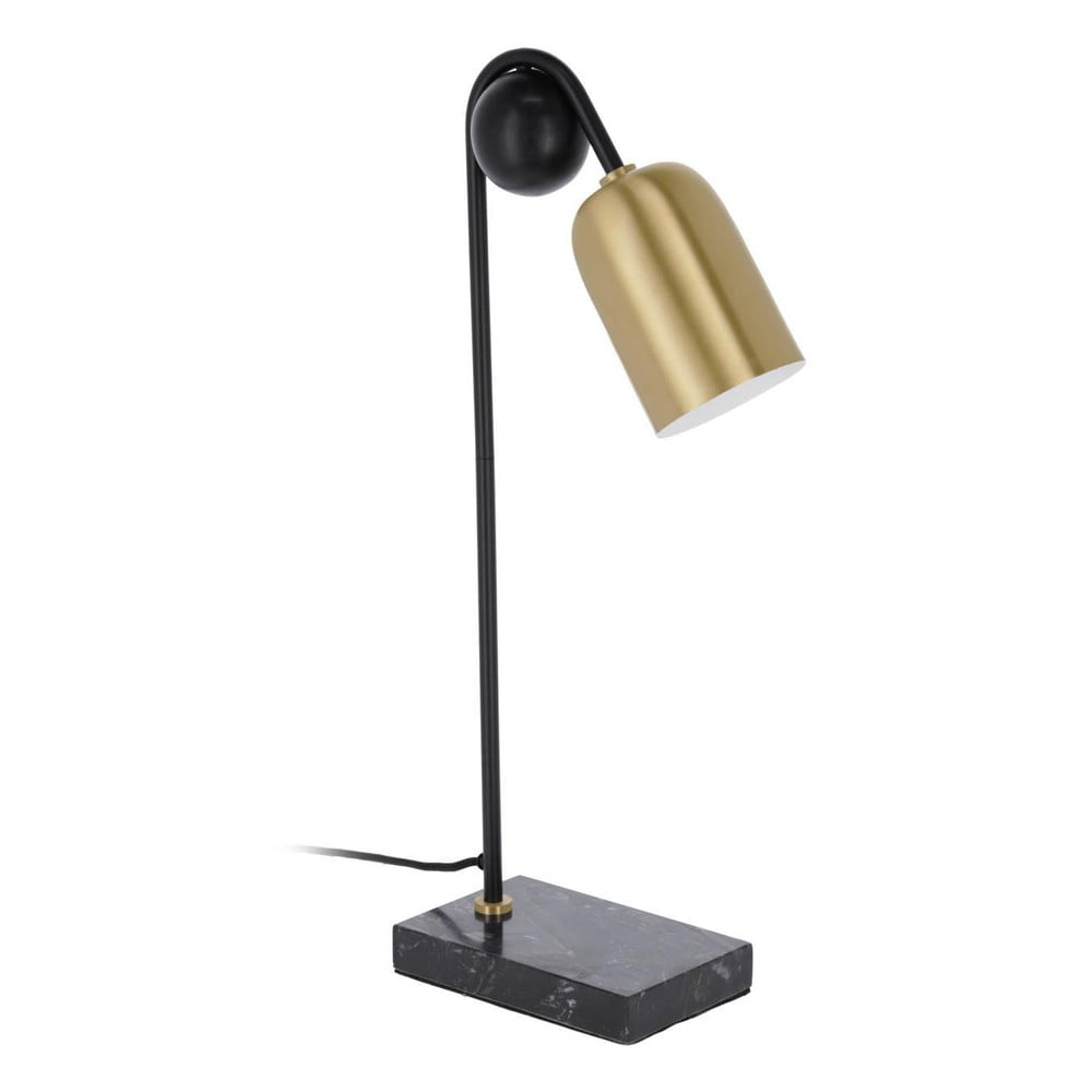 Fekete-aranyszínű asztali lámpa (magasság 60 cm) Natsumi – Kave Home