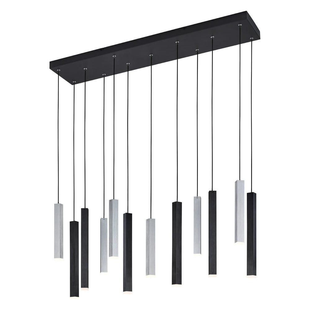 Fekete LED függőlámpa hangvezérléssel-mobil alkalmazás vezérléssel, fém búrával Civeto – CINQUE