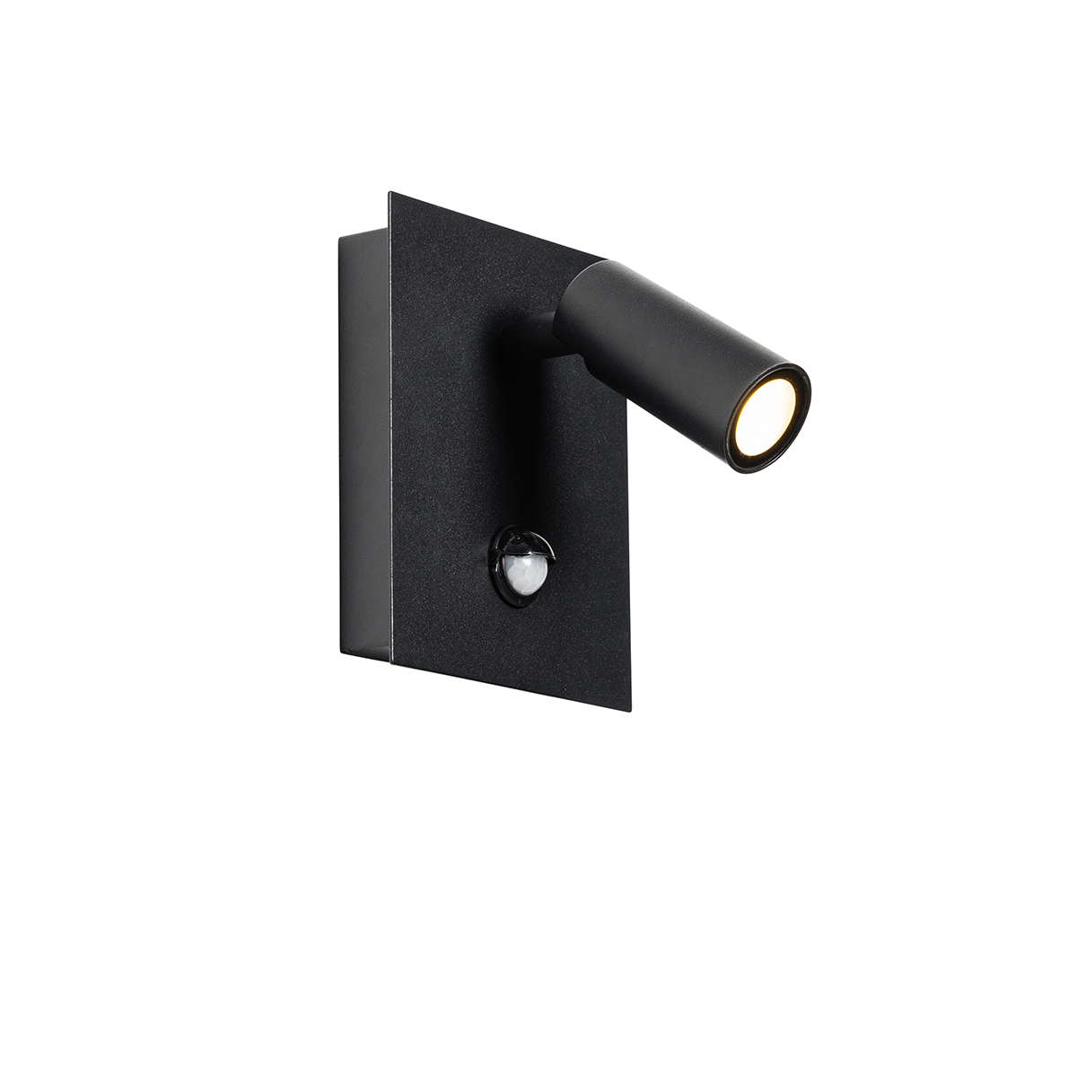 Kültéri fali lámpa fekete, LED IP54 mozgásérzékelővel - Simon