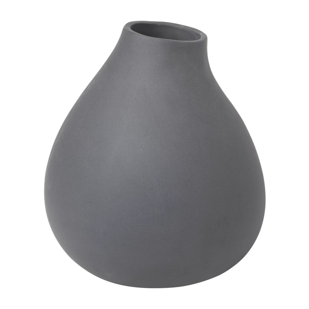Sötétszürke porcelán váza (magasság 17 cm) Nona – Blomus