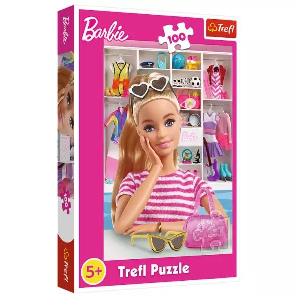 Trefl: Barbie ruhásszekrénye - 100 darabos puzzle