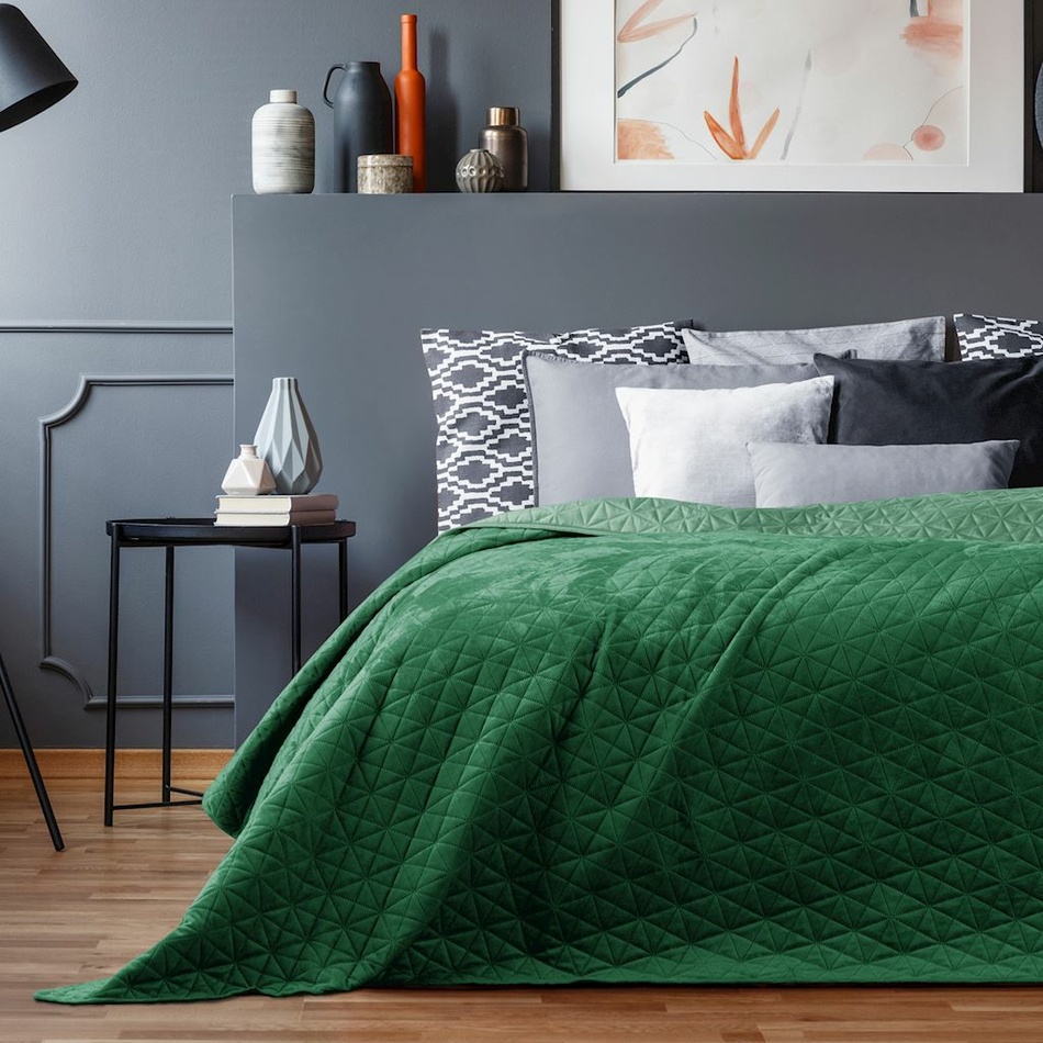 AmeliaHome Laila ágytakaró zöld, 220 x 240 cm