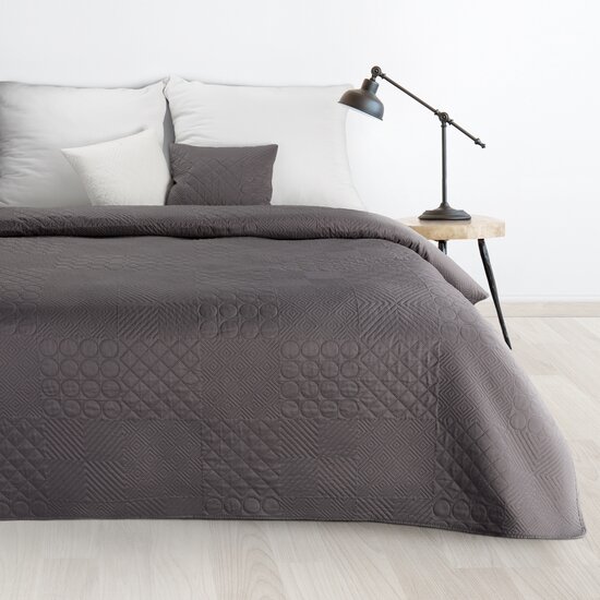 Designer ágytakaró Boni sötétszürke Szélesség: 170 cm | Hossz: 210 cm