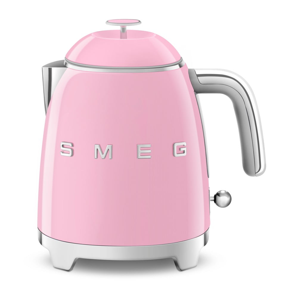 Rózsaszín rozsdamentes acél vízforraló 800 ml Retro Style – SMEG