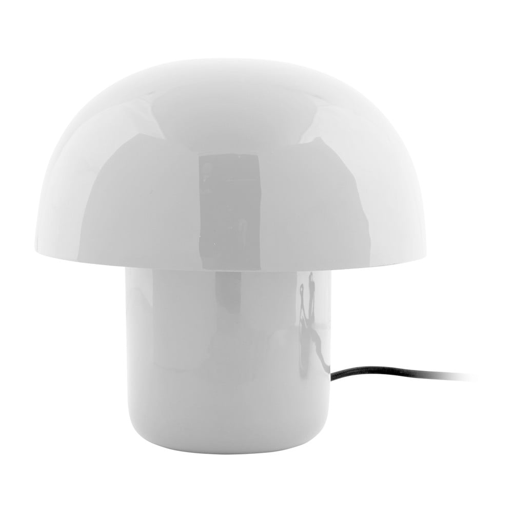 Fehér asztali lámpa fém búrával (magasság 20 cm) Fat Mushroom – Leitmotiv