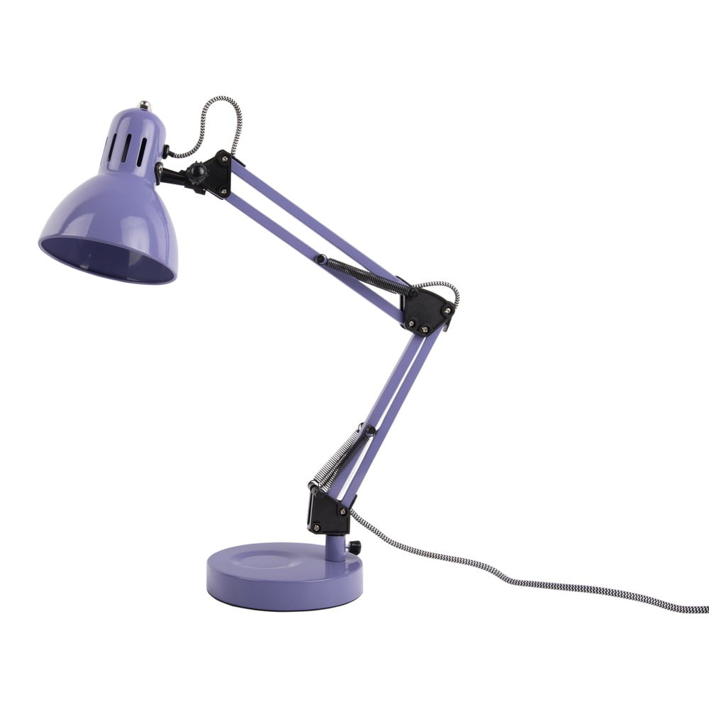 Lila asztali lámpa fém búrával (magasság 52 cm) Funky Hobby – Leitmotiv