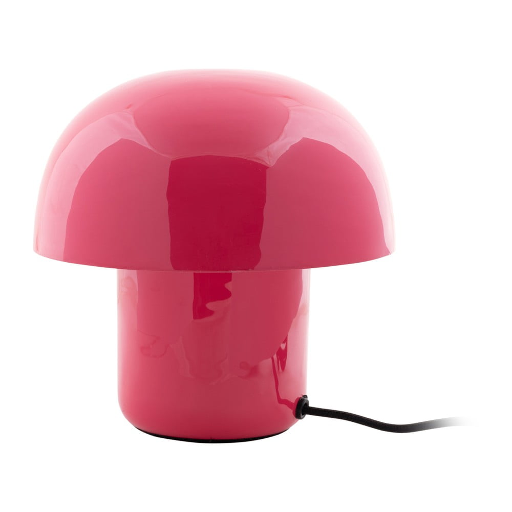 Rózsaszín asztali lámpa fém búrával (magasság 20 cm) Fat Mushroom – Leitmotiv