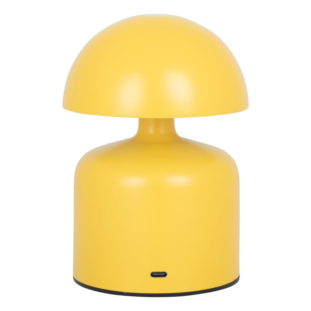 Sárga asztali lámpa fém búrával (magasság 15 cm) Impetu – Leitmotiv