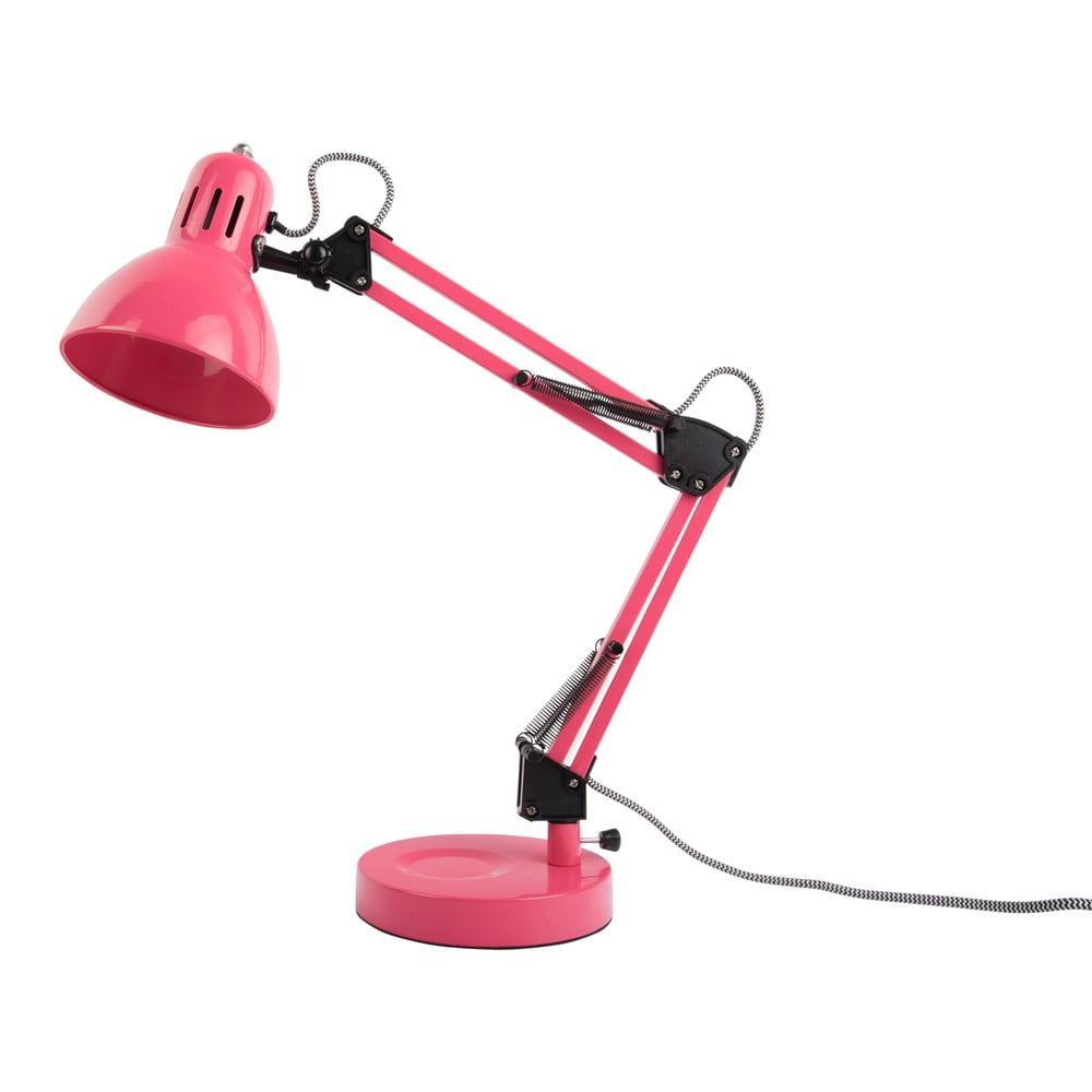 Világos rózsaszín asztali lámpa fém búrával (magasság 52 cm) Funky Hobby – Leitmotiv