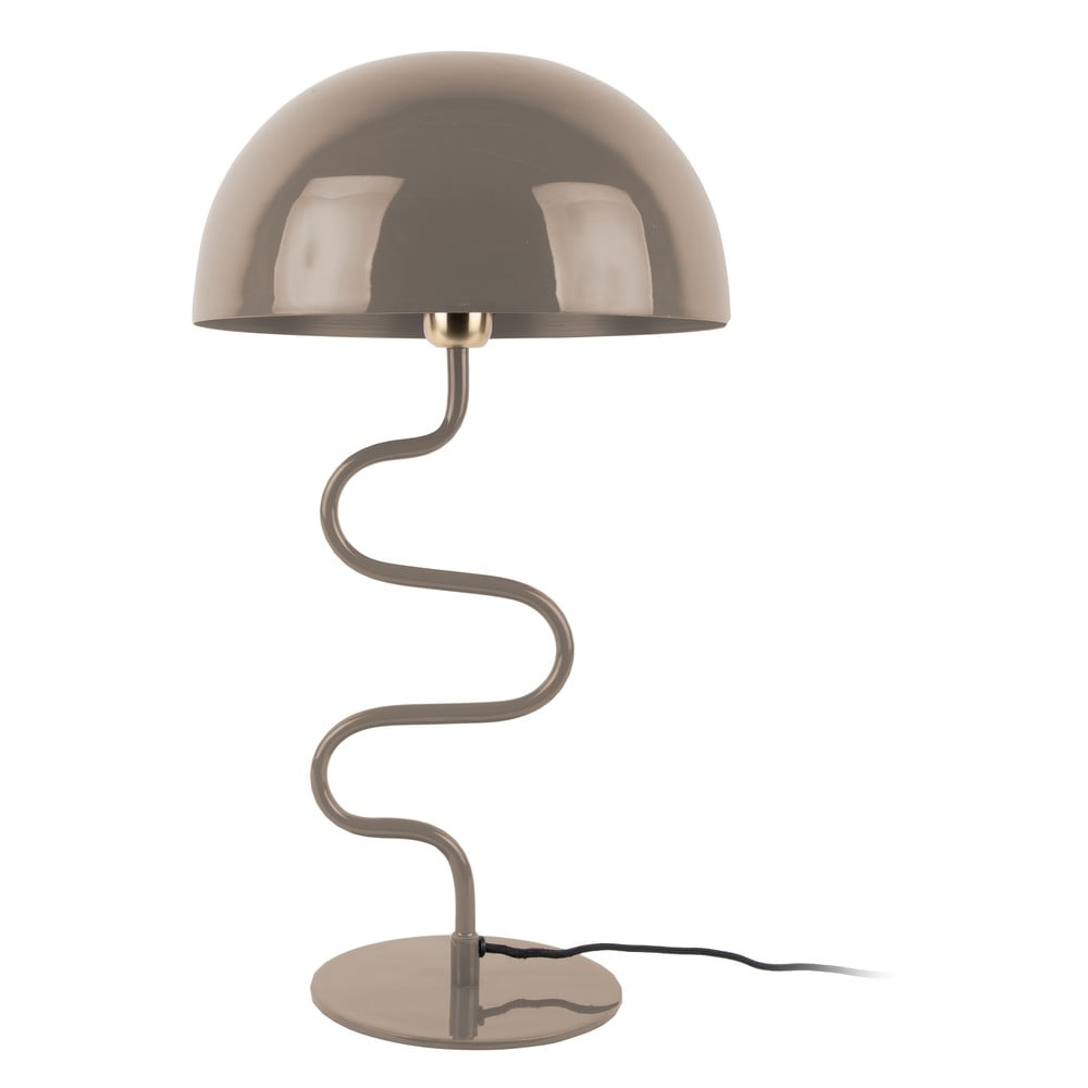 Világosbarna asztali lámpa fém búrával (magasság 54 cm) Twist – Leitmotiv