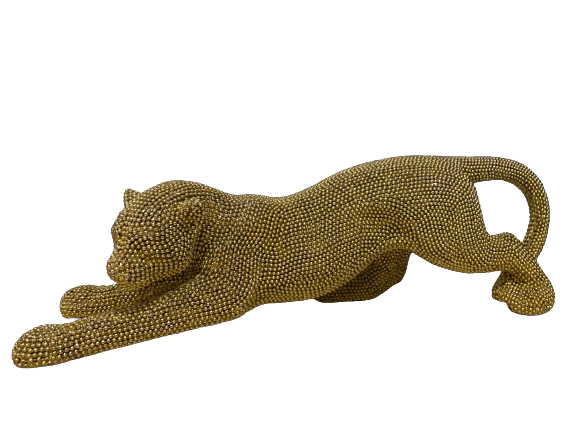 Arany leopárd kicsi - szobor