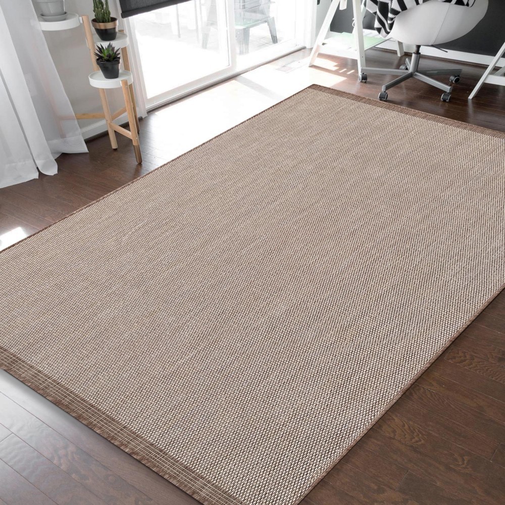 Egyszerű és praktikus sima barna szőnyeg Szélesség: 200 cm | Hossz: 290 cm