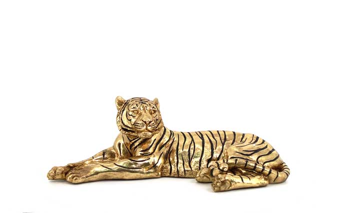 Fekvő tigris - szobor