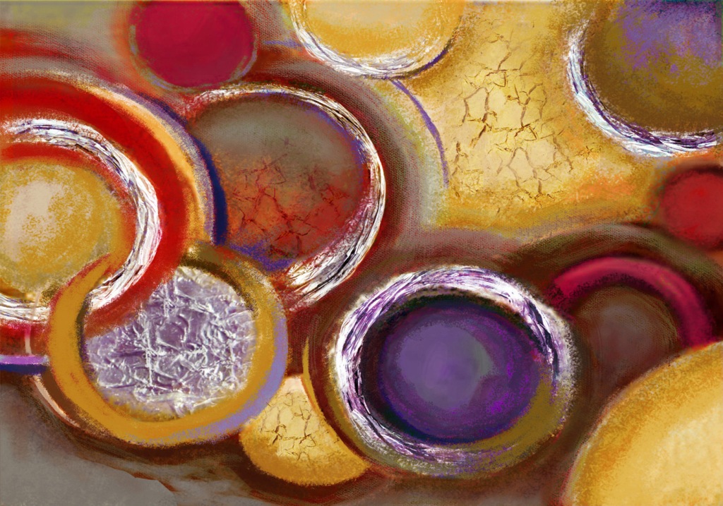 Formák - kézzel festett olajfestmény